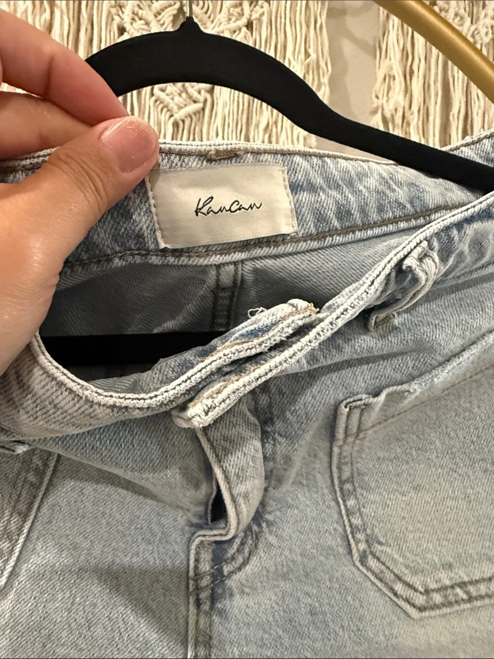 KanCan Light Blue Denim Shorts